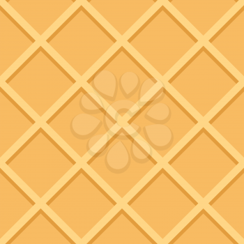 Waffle Seamless Pattern Background Vector Illustration EPS10