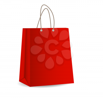 Empty Shopping Bag for Advertising and Branding Vector Illustration EPS10