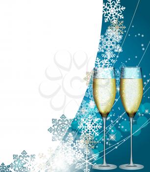 Abstract Beauty Christmas and New Year Background. Vector Illustration. EPS10