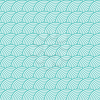 Seamless Fish Scale Pattern Vector Illustration. EPS10