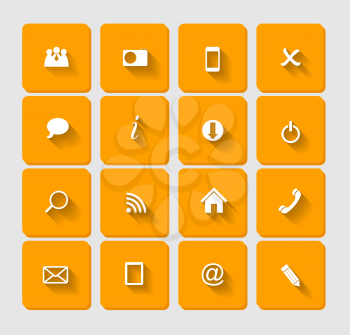 Vector Flat Icon Set for Web