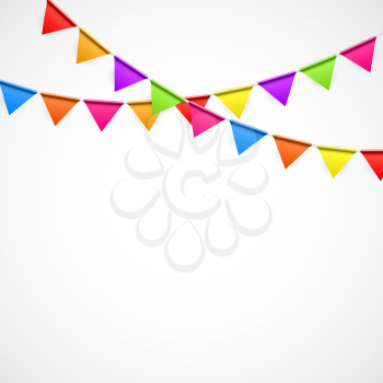 Party Background with Flags Vector Illustration. EPS10