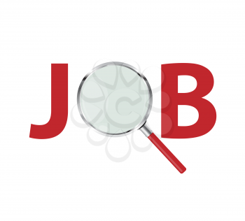 Job Search Concept Vector Illustration. EPS 10