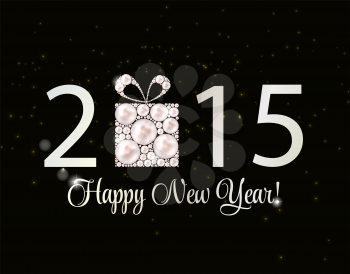 Abstract Beauty 2015 New Year Background. Vector Illustration. EPS10