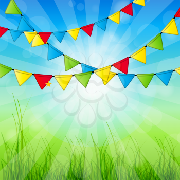 Abstract Holiday Nature Background Vector Illustration. EPS10