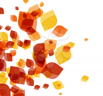 Colored Beautiful Autumn Background Vector Illustration. EPS10