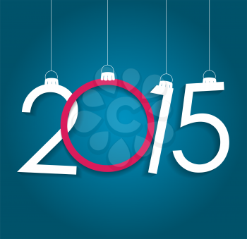 New Year 2015. Christmas Background Vector Illustration EPS10