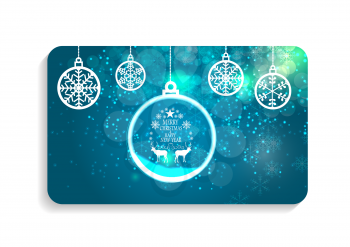 Abstract Beauty Christmas and New Year Card Vector Illustration. EPS10