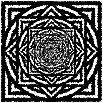 Abstract Black and white hypnotic background. EPS10