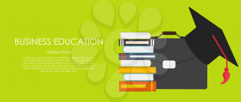 Business Education Concept. Trends and innovation in education. Vector Illustration EPS10
