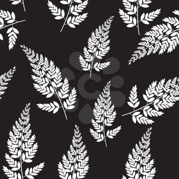 Abstract Natural Spring Seamless Pattern Background with Leaves. Vector Illustration EPS10