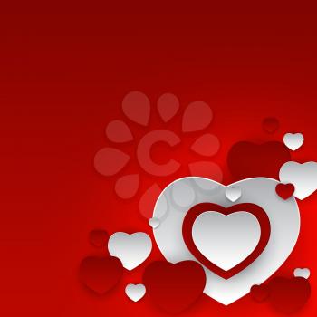 Valentine s Day Heart Symbol. Love and Feelings Background Design. Vector illustration EPS10