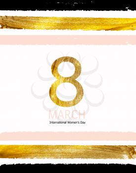 Women s Day Greeting Card 8 March Vector Illustration EPS10