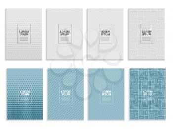 Big Collection Set of Simple Minimal Covers Business Template Design. Future Geometric Pattern. Vector Illustration EPS10
