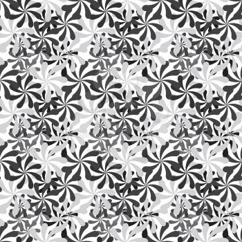 Black and White Abstract Background Seamless Pattern. Vector Illustration. EPS10