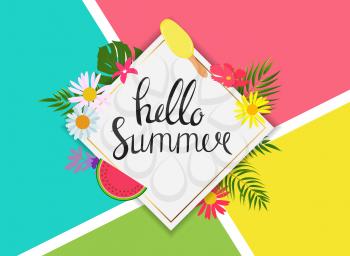 Summer Abstract Background Vector Illustration EPS10