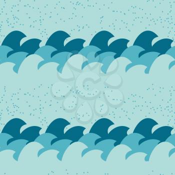Abstract Simple Wave Seamless Pattern Background Vector Illustration EPS10