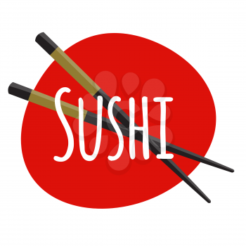 Sushi Icon. Traditional Japanese Food. Vector Illustration EPS10