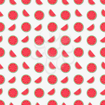 Seamless Pattern Background from Watermelon. Vector Illustration. EPS10