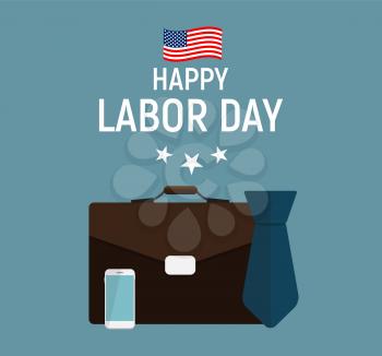 Labor Day in USA Poster Background. Vector Illustration EPS10