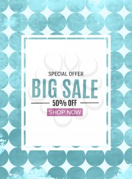 Abstract Designs Sale Banner with Frame. Vector Illustration EPS10