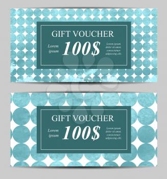 Gift Voucher Template For Your Business. Vector Illustration EPS10
