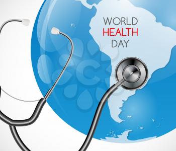 World Health Day Background. Vector Illustration EPS10