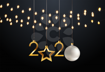 Happy 2020 New Year Background. Vector Illustration EPS10