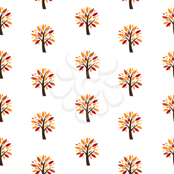 Abstract Vector Tree Seamless Pattern Background Illustration EPS10