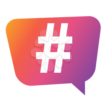 Hashtag icon template design. Vector Illustration EPS10