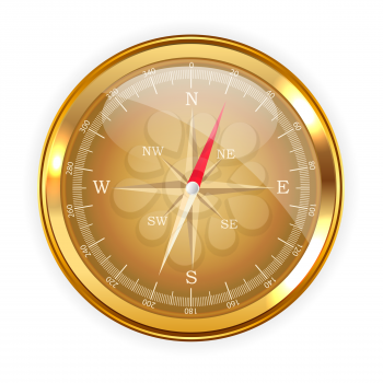 Compass direction icon for web design isolated on white background. Vector Illustration EPS10
