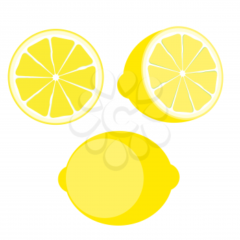 Lemon Icon Set. Vector Illustration EPS10