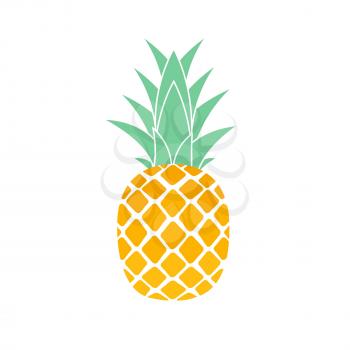 Tropic fruit Pineapple icon symbol design. Vector Illustration EPS10
