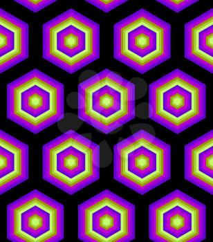 Neon Colour hypnotic background. Abstract Seamless Pattern. Vector illustration. EPS10