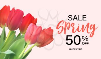 Abstract Spring Sale Background Template. Vector Illustration EPS10