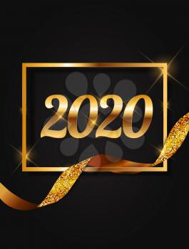 2020 New Year Background. Vector Illustration EPS10