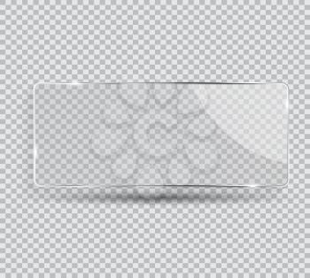 Glass Transparency Frame Vector Illustration EPS10