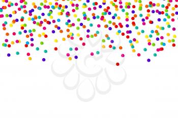 Abstract confetti background with polka dot confetti.  Vector illustration EPS10