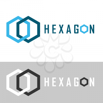 Infinity icon, honeycomb logo concept, 2d vector, eps 8