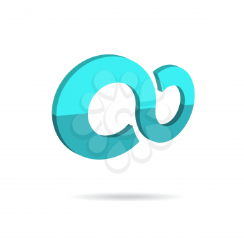 Infinity concept icon,  3d vector on white background, eps 8