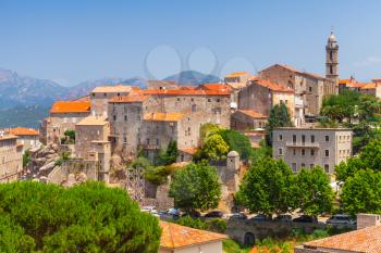Old town landscape, Sartene, South Corsica, France