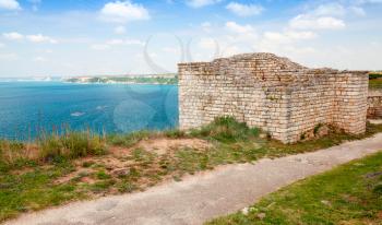  Bulgarian Black Sea Coast. Ancient fortress on Kaliakra headland