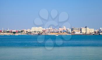 Coastal cityscape of Muharraq, Manama, Bahrain
