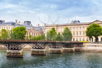 Pont des Arts, bridge over the River Seine in Paris, France
