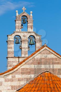 Bell tower of the Serbian Orthodox Church in the Gradiste monastery, Montenegro