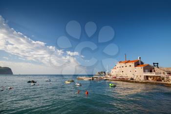 Venetian fortress Castello on Adriatic Sea coast in Montenegro