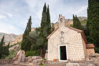 Ancient Orthodox Monastery Banja. Risan, Montenegro. Founded in the 12th century, reconstruction in the early 18th century