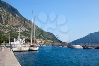 Port of old Risan town, Kotor Bay, Montenegro