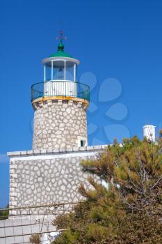 Skinari Lighthouse. It was manufactured in 1897, located In Zakynthos Island 