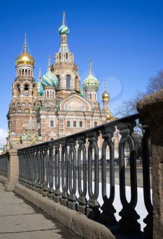 Orthodox Church of the Savior on Blood. Famous landmark in Saint Petersburg, Russia